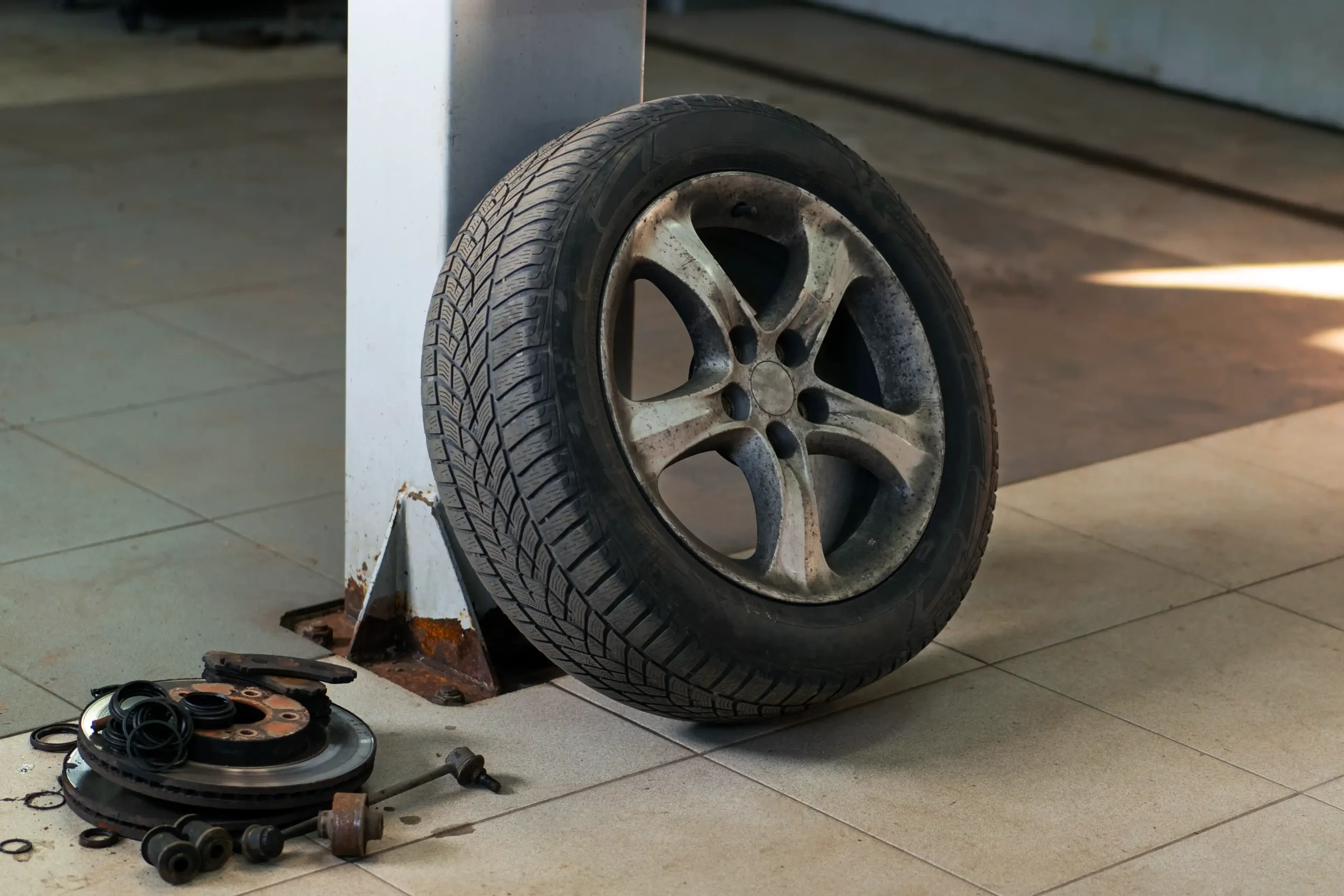 view-wheel-car-repair-shop