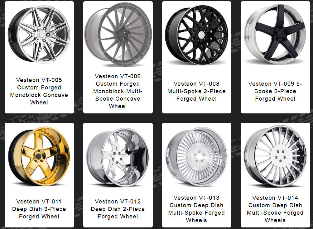 Vesteon's alloy wheels